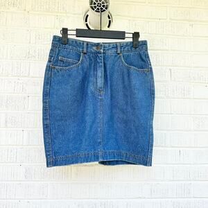 Vintage 2000s DKNY Donna Karan New York Denim Mini Skirt
